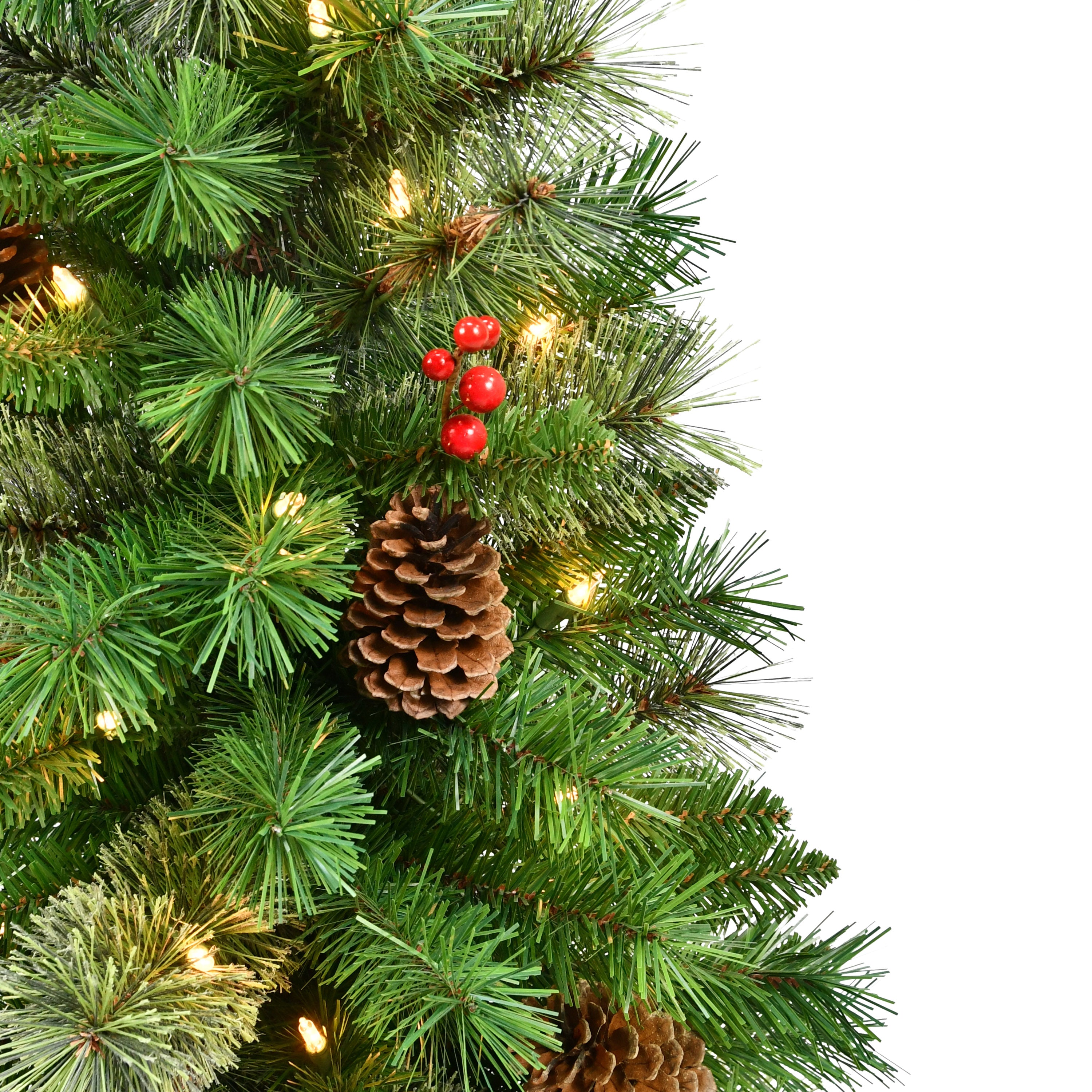 3ft. Pre-Lit Pine Tree in Burlap Sac
